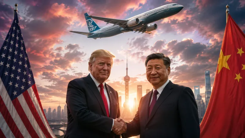 Trump Rakam Verip Duyurdu! Boeing’den Çin’e 200 Uçaklık Dev Satış