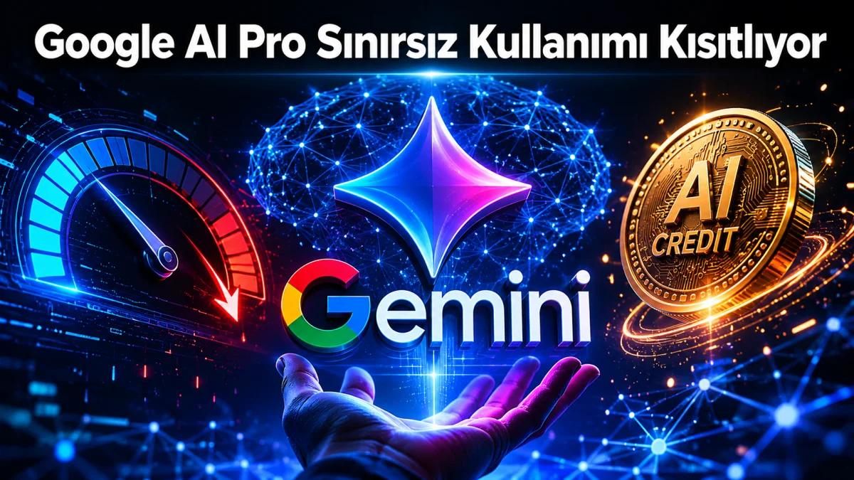 Google AI Pro’da Büyük Değişiklik: Sınırsız Kullanım Dönemi Bitiyor